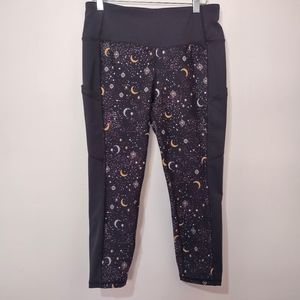Torrid Active Black Cosmos Crop Leggings